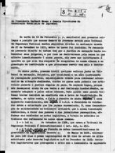 Дело 115. Письмо П.М.Лима президенту Ассоциации прессы Бразилии