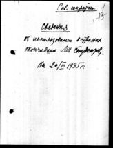 Дело 83. Сведения за 1926-1935 гг. о выпускниках МЛШ