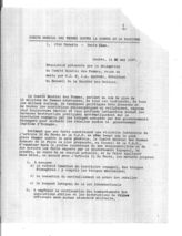 Дело 20. Резолюция, предложенная председателю Совета Лиги наций
