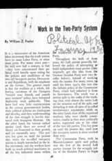 Дело 73. Статьи У.Фостера "Work in the Two-Party System", "The USSR and the USA" и другие