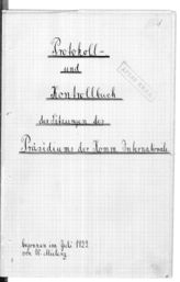 Дело 15. Книга исполнения решений заседаний Президиума ИККИ за период с 13 июля по 2 ноября 1922 г.