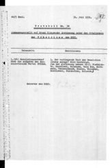 Дело 181. Протоколы №№ 38-39 заседаний Президиума ИККИ от 31 июля, 6 августа 1931 г. (1-й экз.)
