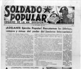 Дело 345. Газета 44 дивизии республиканской армии Испании "Soldado popular"
