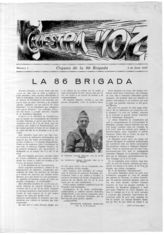 Дело 353. Журнал 86 бригады республиканской армии Испании "Nuestra voz"
