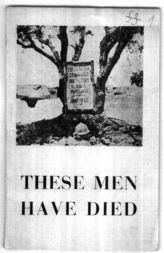 Дело 398. Брошюра "These men have died", изданная комиссариатом Базы интербригад