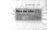 Дело 483. Вырезки из испанской газеты "Frente rojo" о положении в Испании, помещенные под рубрикой "Два года тому назад"