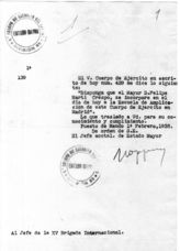 Дело 4. Приказы, инструкции, служебные записки командования 35 дивизии республиканской армии Испании