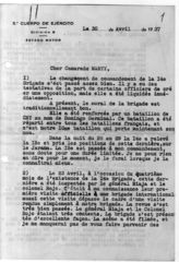 Дело 27. Донесения, служебные записки, письма командования 45 дивизии республиканской армии Испании