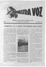 Дело 422. Бюллетень батальона имени Пьера Браше 14 бригады "Nuestra Voz"