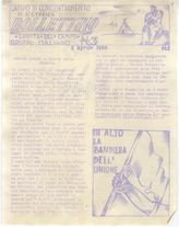 Дело 17. Информационный бюллетень и макет стенной газеты итальянской группы концлагеря Сен-Сиприен